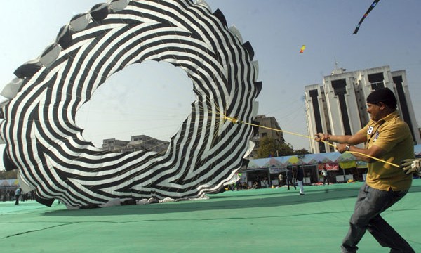 Festival internacional de cometas en Ahmedabad