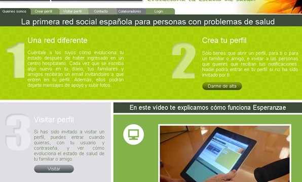 Esperanzae, la red social española para personas con problemas de salud