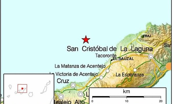 Tres terremotos frente a El Sauzal son sentidos en toda la isla