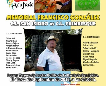 San Isidro y Chimbesque, en el homenaje a Francisco González