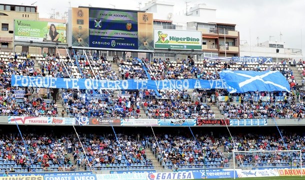 La afición vibró con el triunfo del Club Deportivo Tenerife