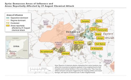 EEUU interceptó comunicaciones oficiales sirias que confirmaron el ataque químico sobre Damasco