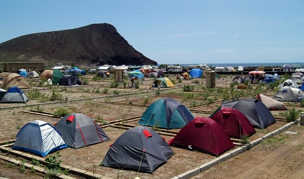 Las áreas de acampada de la Isla, a solo el 14% de ocupación en agosto