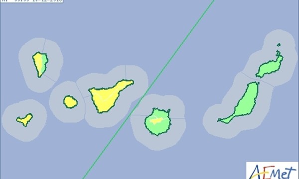 El norte de las islas registrará algunas lluvias débiles a partir del sábado, según la Aemet
