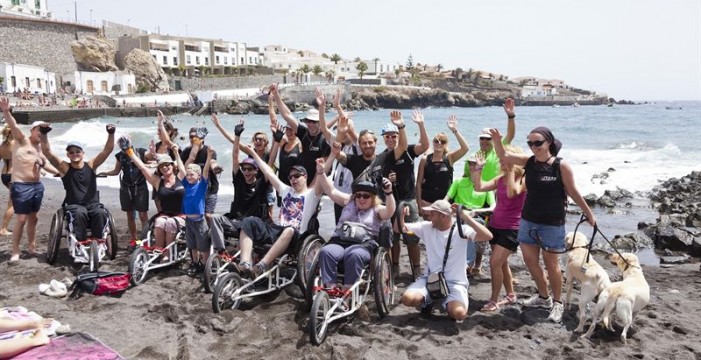 Una decena de turistas con discapacidad inicia una experiencia de aventura en la naturaleza en Tenerife