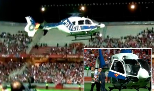 Usan un helicóptero del CNP para llevar al presidente y al capitán del Sevilla FC