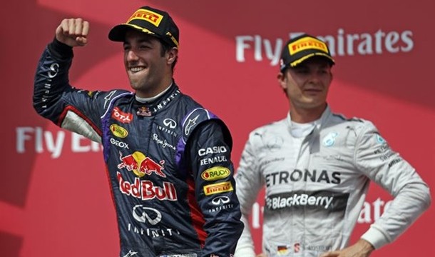  Ricciardo alcanza la victoria en el Gran Premio de Bélgica