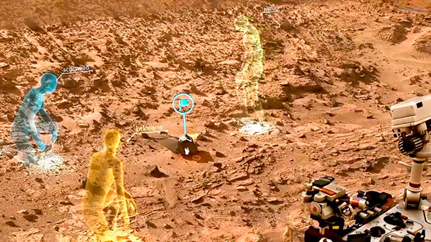 NASA y Microsoft planean viajes virtuales a Marte