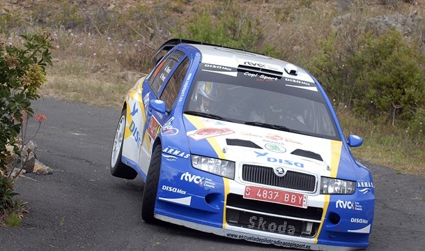 Objetivo cumplido en Adeje para Alfonso Viera y Víctor Pérez (SKODA Fabia WRC)