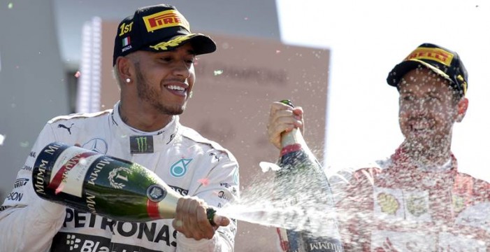 Hamilton enfría el champán de su tercer título mundial