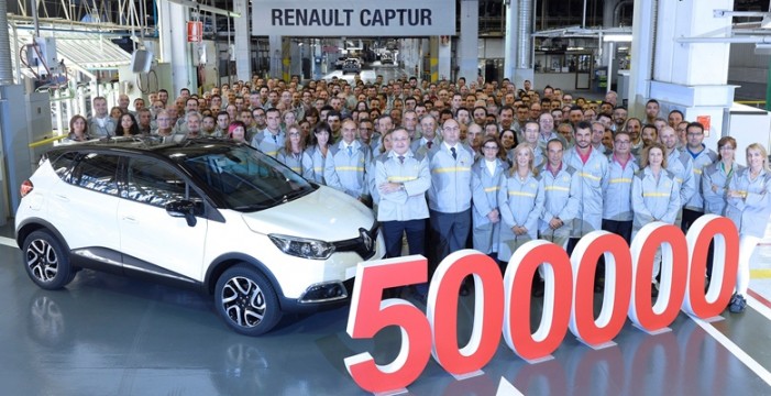 Superan los 500.000 Renault Captur fabricados en Valladolid