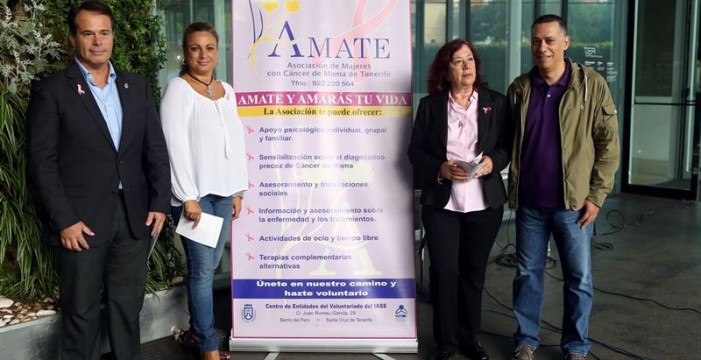 Cabildo de Tenerife y Amate reivindican la igualdad en la atención sanitaria en los enfermos de cáncer de mama