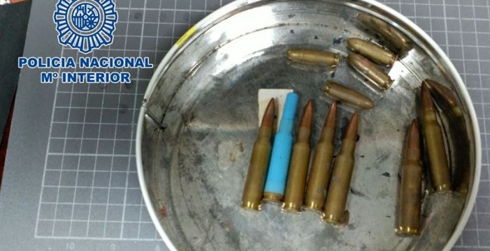 La Policía Nacional recupera en Telde munición real usada por fusiles como CETME o AK-47