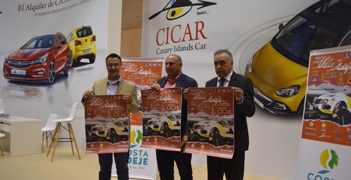 Presentado en el stand de CICAR, el cartel oficial del Rally Villa de Adeje Tenerife