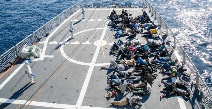 Una fragata de la Armada rescata a 113 inmigrantes frente a las costas de Libia