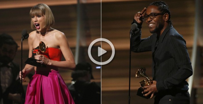 Kendrick Lamar y Taylor Swift triunfan en los Grammy